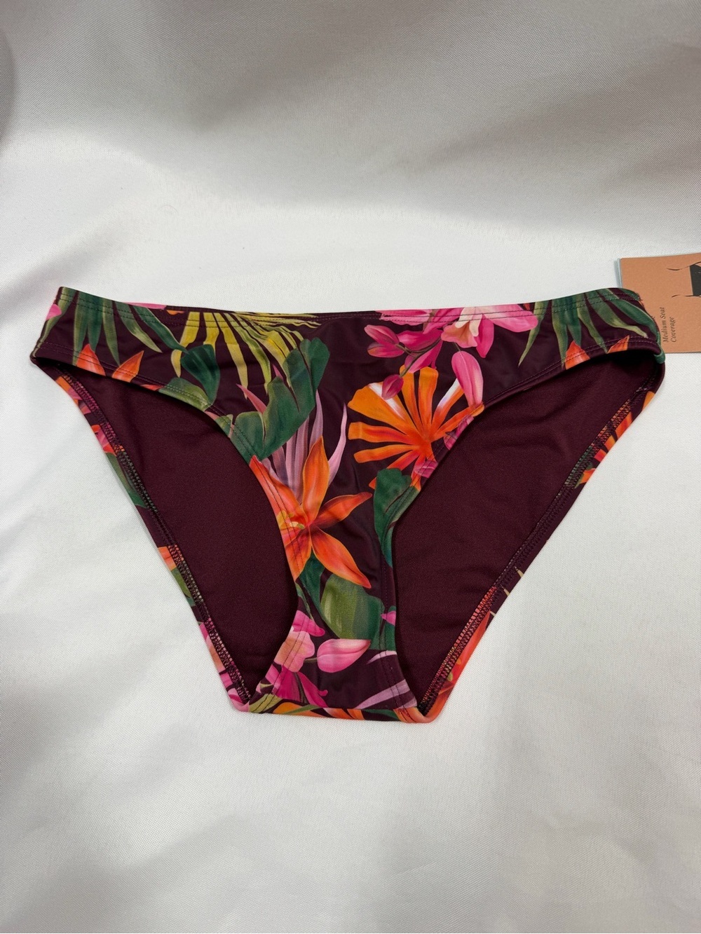 NWT Shade & Shore | Medium Seat Coverage Floral Swim Bottoms Women's Size Small